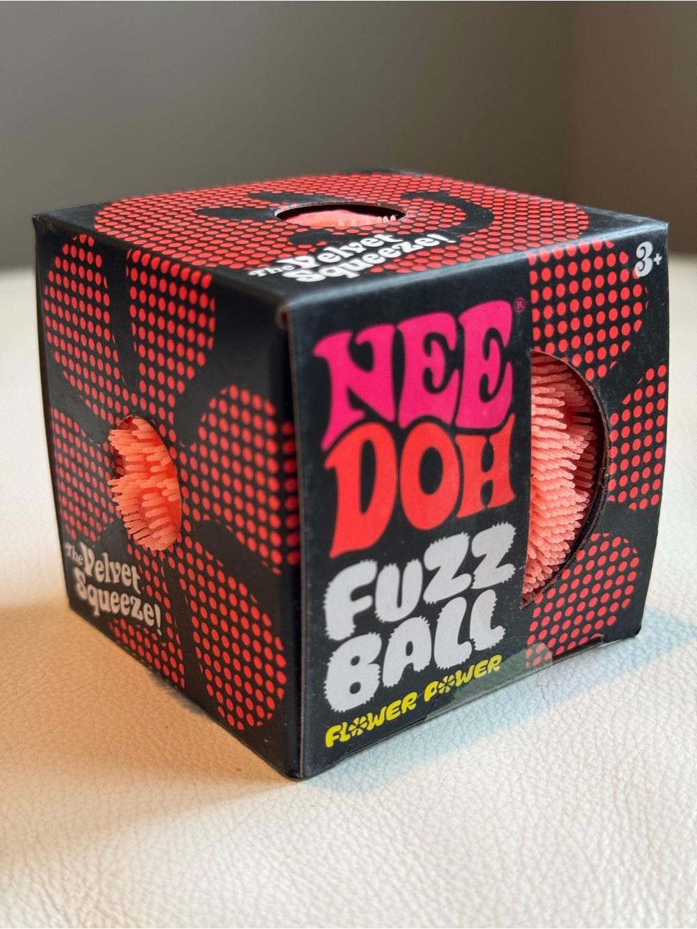 SHIPS TODAY! NeeDoh Fuzz Ball Orange Squishy Squeeze Fidget TikTok Viral Toy NEW